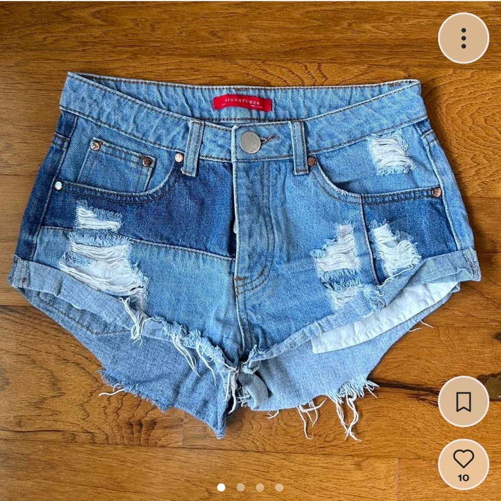 Signature8 Patchwork Jean Shorts